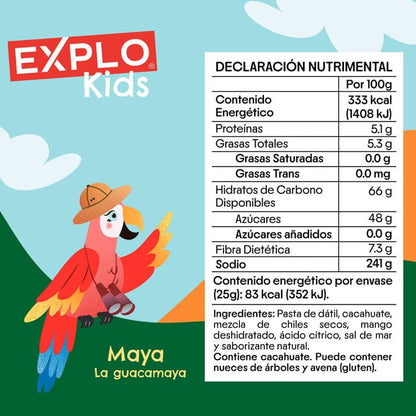 DILMUN 4 Barritas de mango, chile y dátil de 25g EXPLO