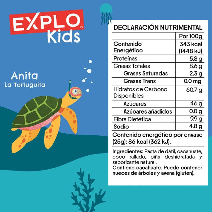 DILMUN 4 Barritas de piña, coco y dátil de 25g EXPLO