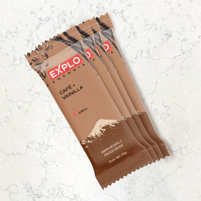 DILMUN 4 Barritas energéticas de café y vainilla 35g c/u EXPLO