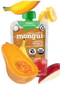 DILMUN 4pack Papillas orgánicas para bebés 100g c/u Mongui