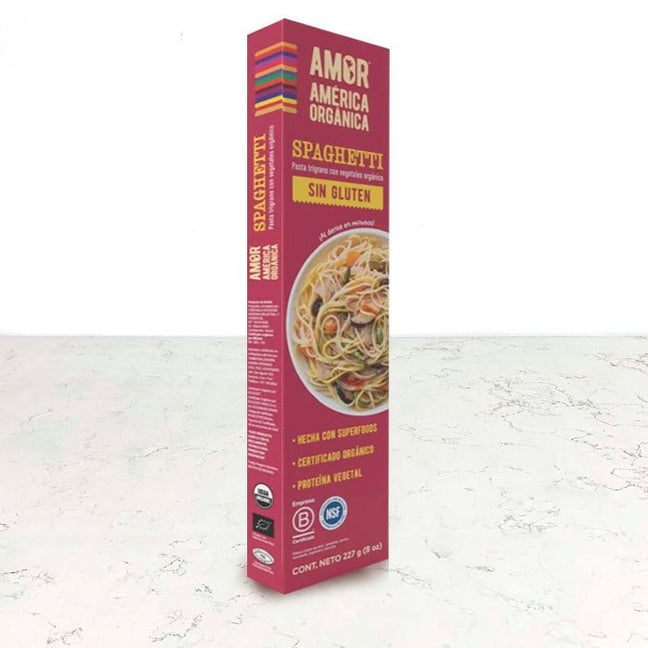 Spaghetti sin gluten trigrano orgánico 227g América Orgánica importada