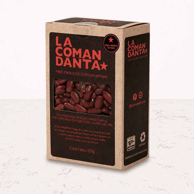 Frijol sangre de toro 550g La Comandanta