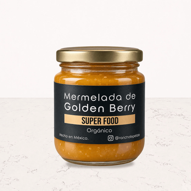 Mermelada de golden berry orgánica 270 g Rancho Tepetzintla