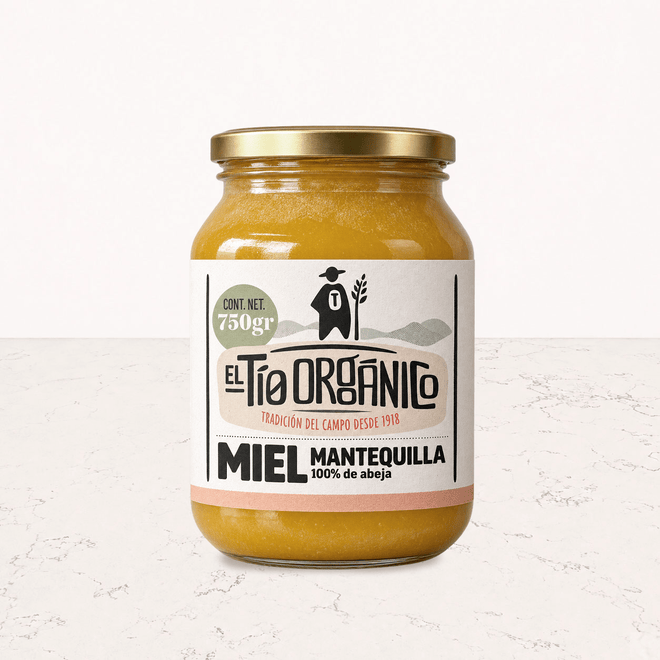 Miel mantequilla de abeja orgánica 750g El Tío Orgánico