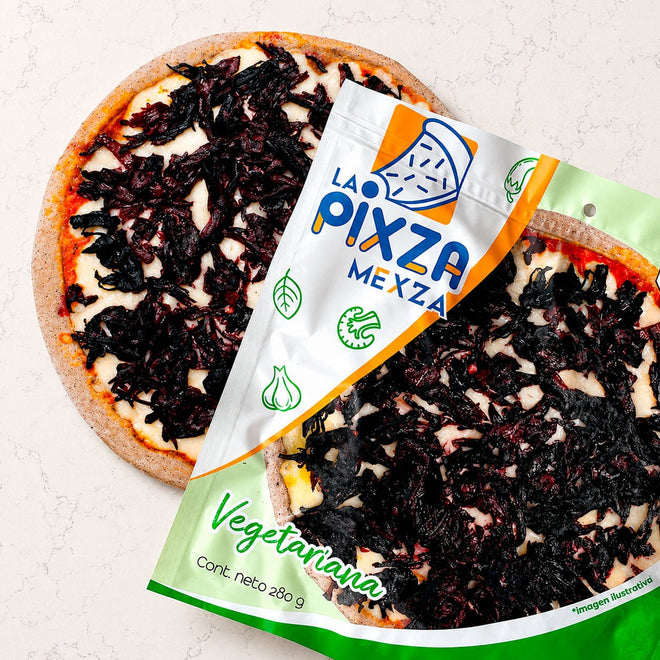 Pixza invividual de flor de jamaica