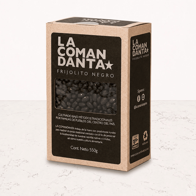 Frijol negro agroecológico 550g La Comandanta