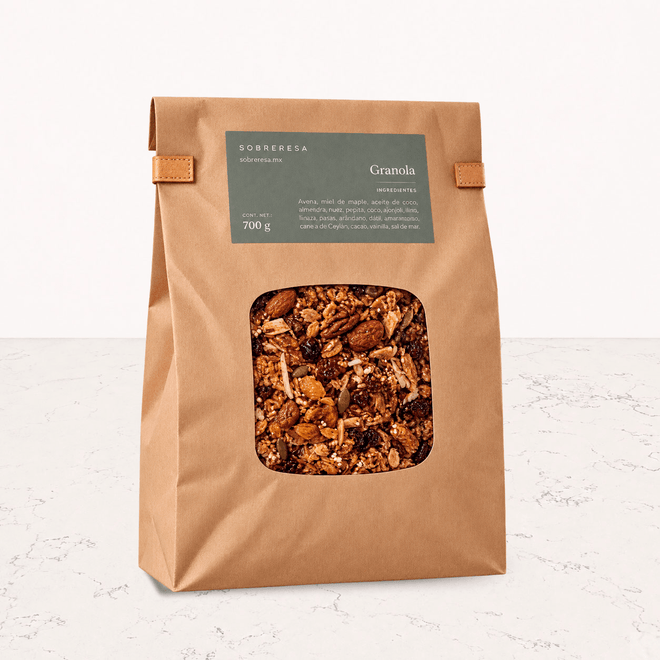 Granola casera saludable 700g Sobre Mesa