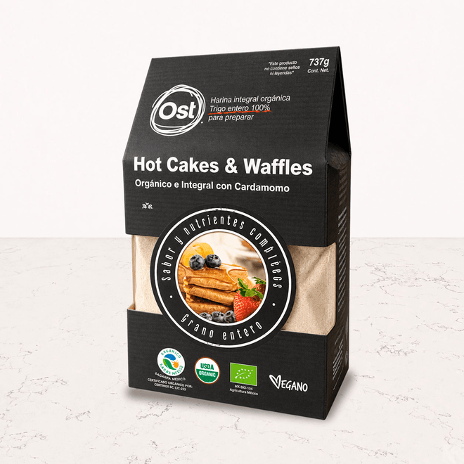 Harina para hot cakes orgánico con cardamomo 737g OST Gourmet