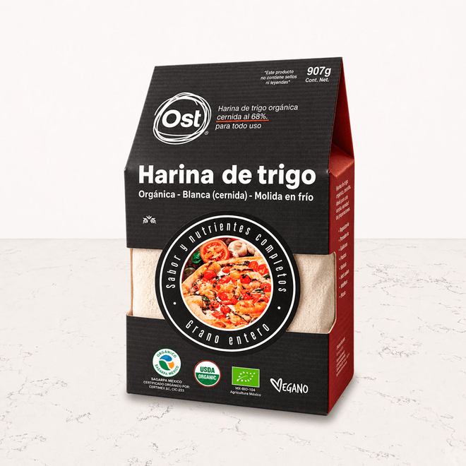 Harina blanca de trigo orgánico 907g OST Gourmet