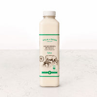 Leche fresca entera de vaca de pastoreo 1lt Villa de Patos
