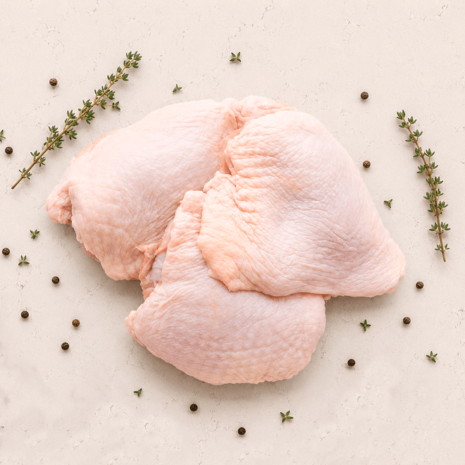 Muslos sin hueso de pollo de pastoreo aprox 500g Vikinga Tropical
