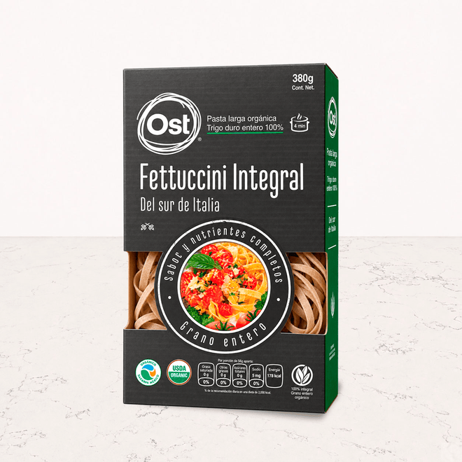 Fettuccini integral orgánico 380g OST Gourmet