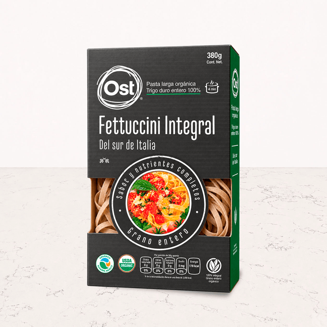 Fettuccini integral orgánico 380g OST Gourmet