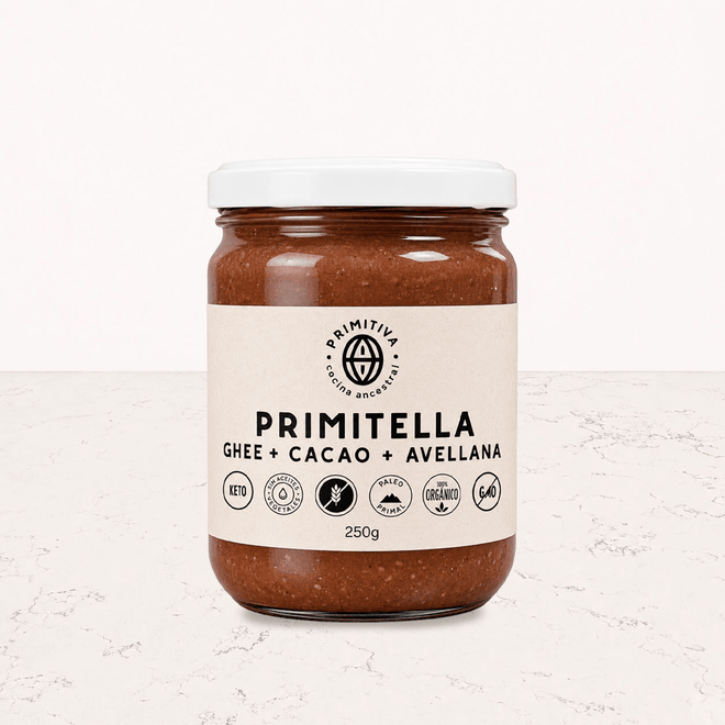 Primitella crema de avellanas sin azúcar 250g Primitiva