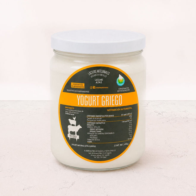 Yogurt griego natural de vaca A2A2 480g La Factoría