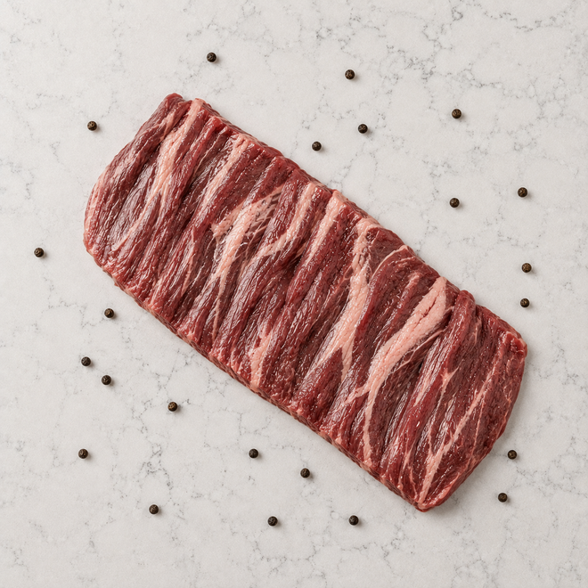 Arrachera de cordero orgánico marinada 500g Indomitus