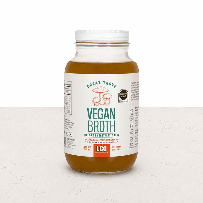 Vegan broth caldo de vegetales 800ml La Cocina de Galia