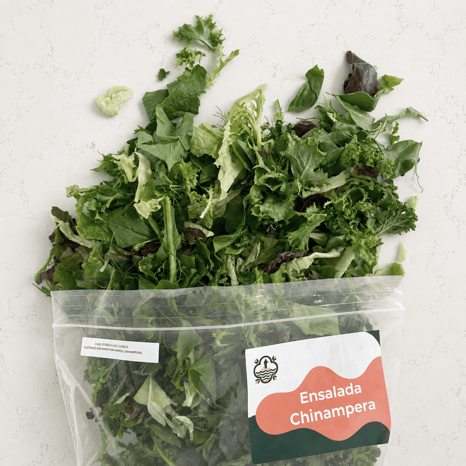 Ensalada chinampera lista para comer - 4 porciones Ruta Lacustre