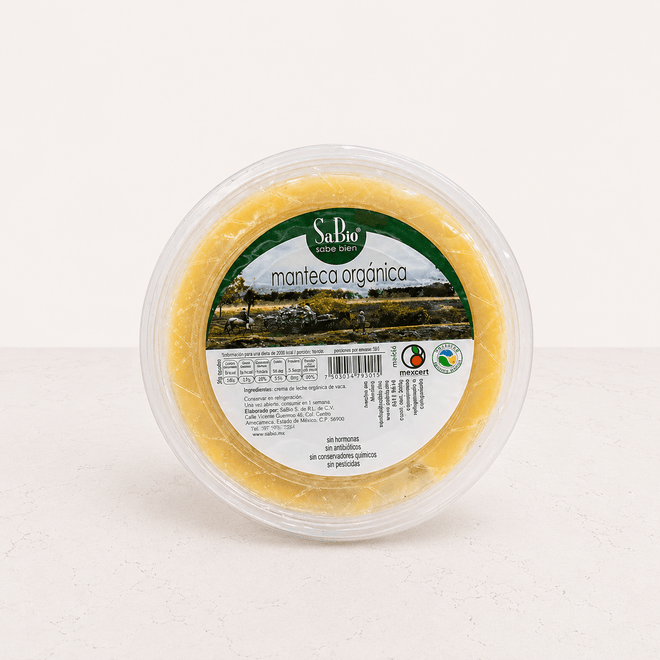 Manteca de cerdo orgánico 200g Sabio