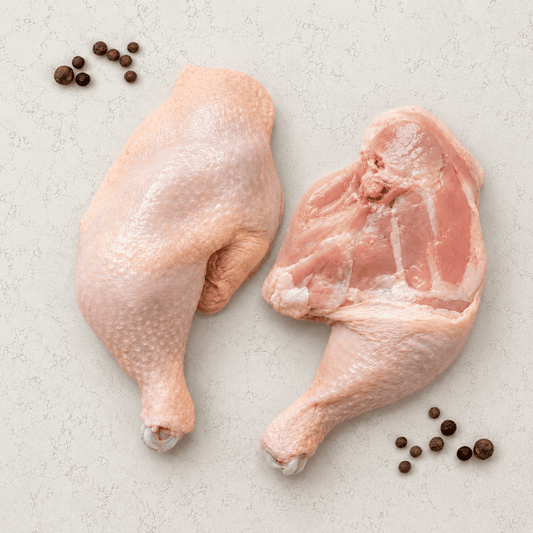 Pierna y muslo de pollo de pastoreo aprox 550g Santa Pradera