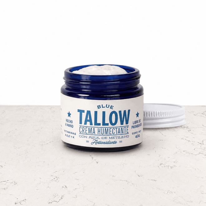 Tallow Blue crema humectante con azul de Metileno 40g La Cocina de Galia