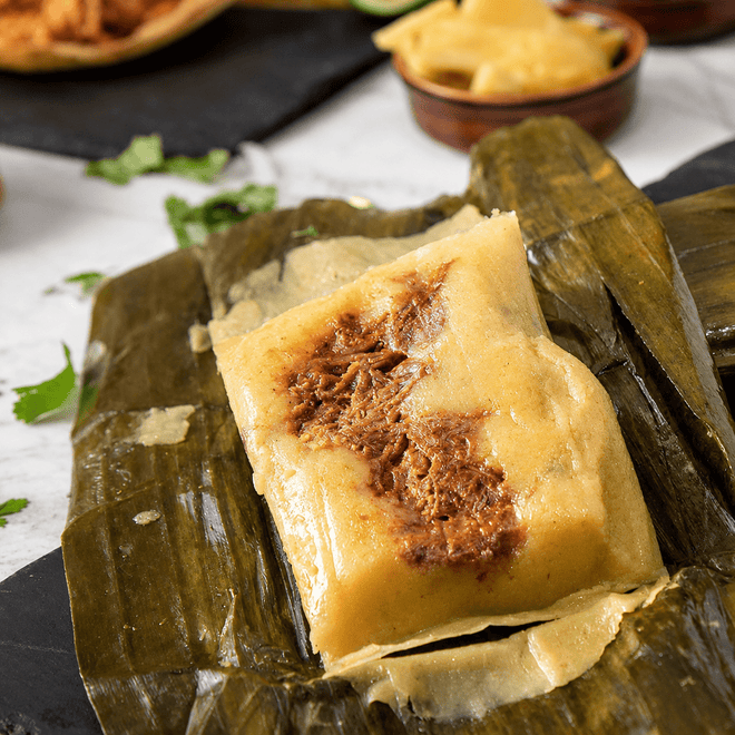 Tamales verdes con pavo 3 piezas Granja Cocotla