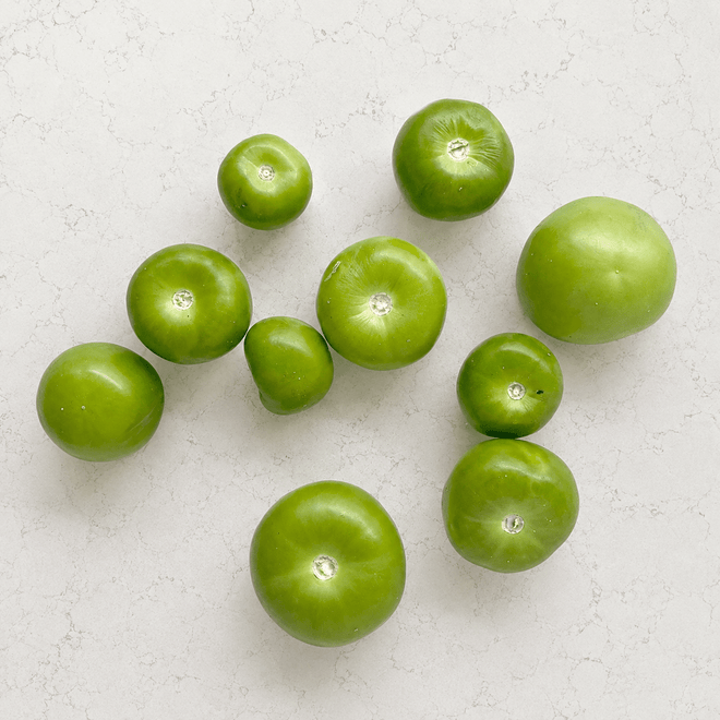 Tomate verde limpio - 8 piezas