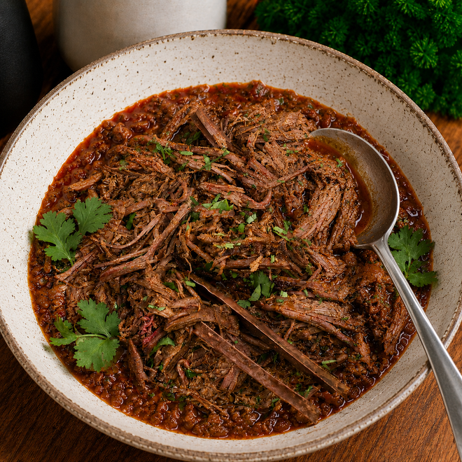Barbacoa de res de pastoreo 500g Rancho Risueño