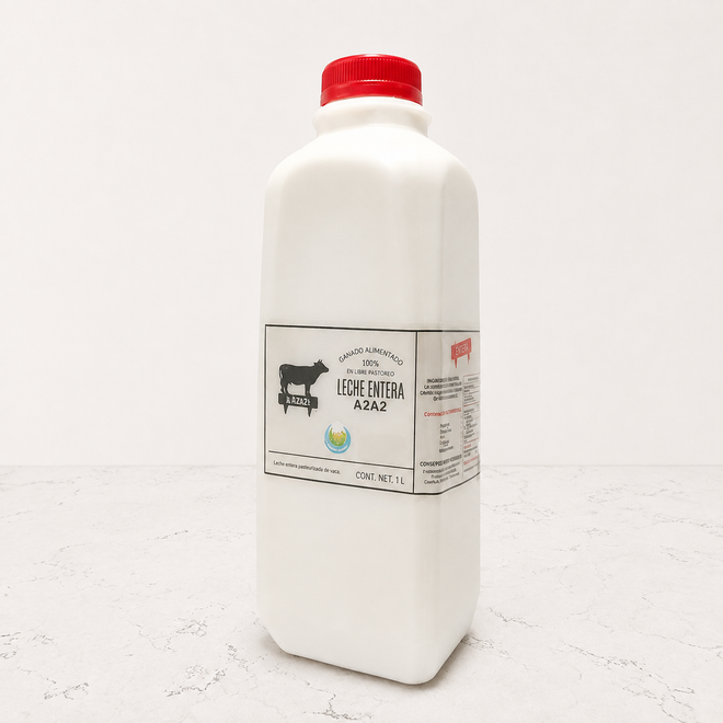 Leche entera de vaca A2 grass-fed 1lt La Factoría