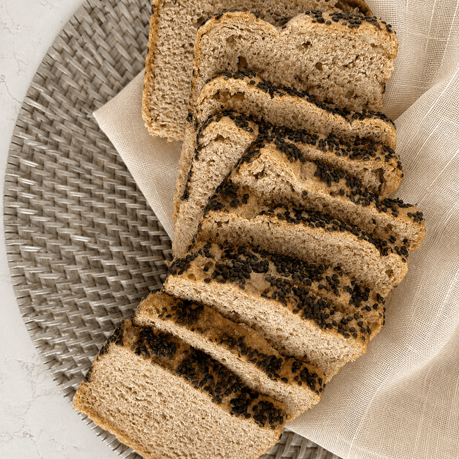 Pan sin gluten de sorgo con ajonjolí 580g Pan Valle