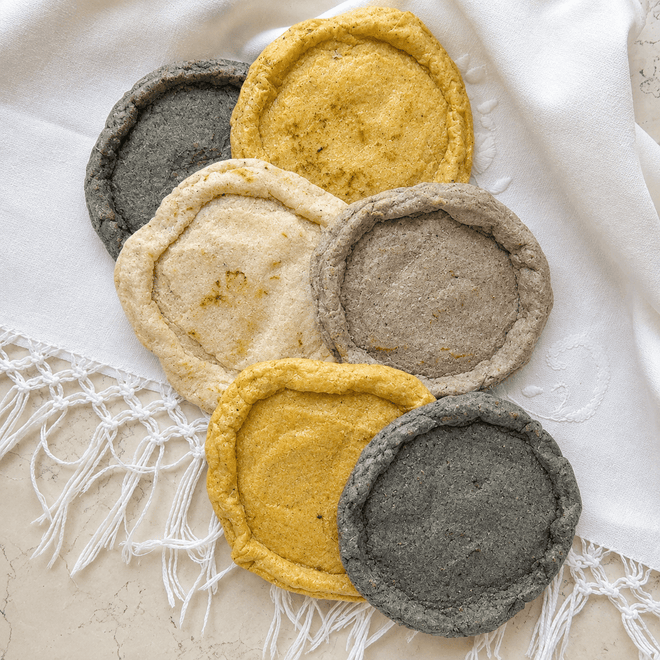 Sopesitos de maíz mixto agroecológicos 6 piezas Ecosentli
