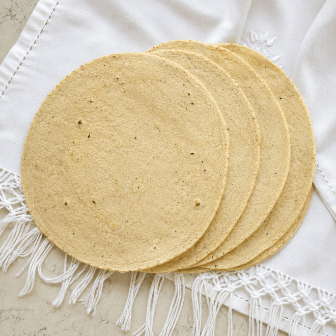 Tortillas de maíz criollo hechas a mano 500g (aprox. 14 piezas) Triple V