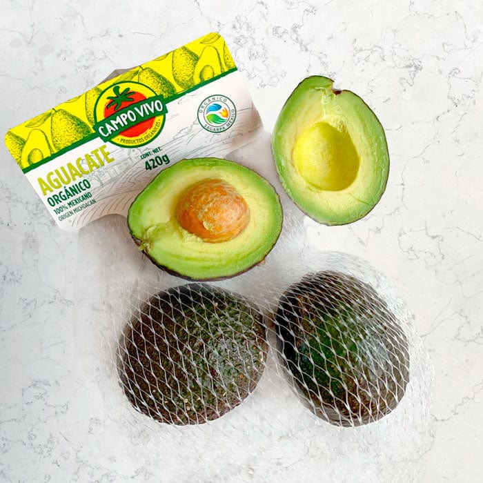 DILMUN Aguacate orgánico 420g aprox 3 piezas Campo Vivo