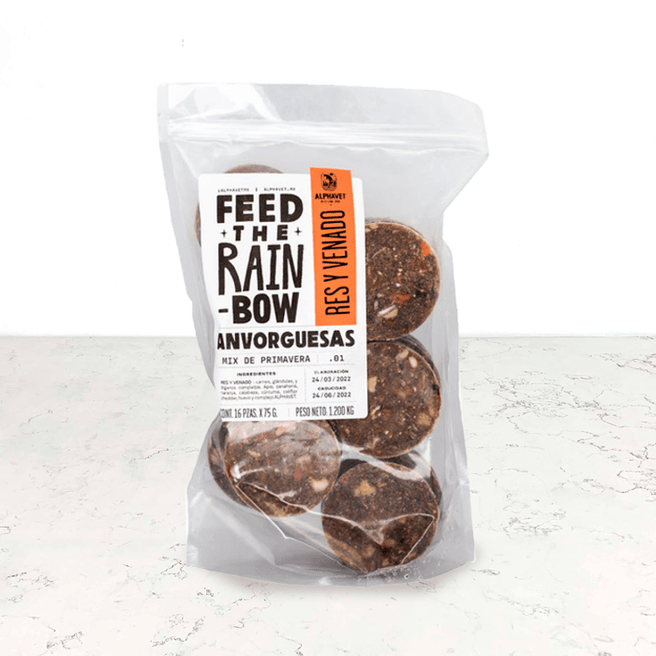 DILMUN Anvorguesa res y venado para perro 16 piezas Alphavet