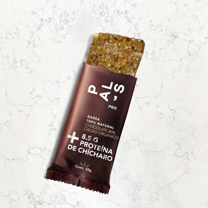 DILMUN Barra de proteína de chícharo de chocolate sin azúcar PAL´S