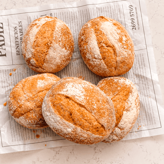 DILMUN Bollos de aceite de oliva 5 piezas | Pan de Elia