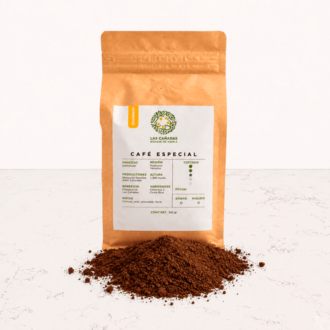 DILMUN Café enmielado molido agroecológico 500g Las Cañadas