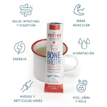 DILMUN Caldo de huesos en polvo liofilizado de pollo 9g La Cocina de Galia