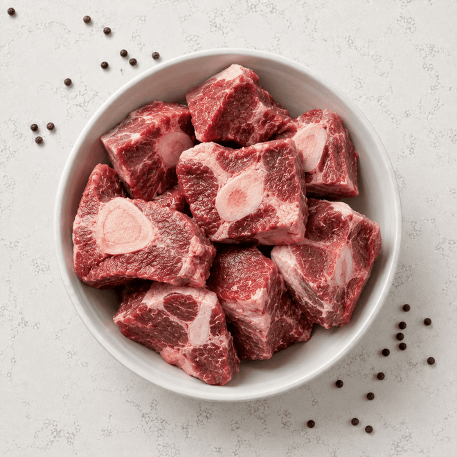 DILMUN Carne de res con hueso para caldo orgánica grass-fed 1kg Santa Pradera