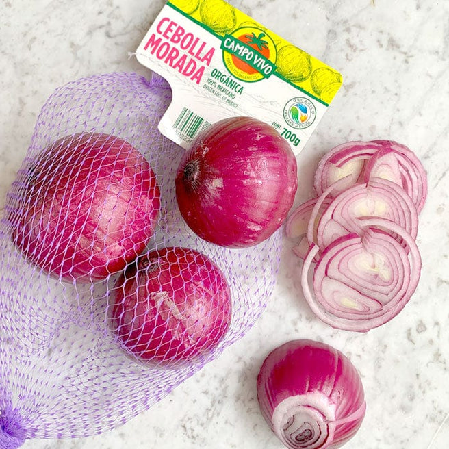 DILMUN Cebolla morada orgánica 700g Campo Vivo