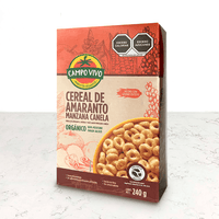 DILMUN Cereal de amaranto orgánico Manzana Canela 240g Campo Vivo