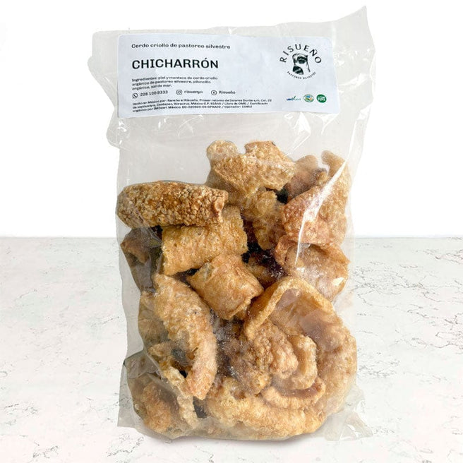 DILMUN Chicharrón de cerdo de pastoreo 300g Rancho Risueño