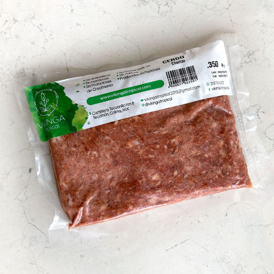 DILMUN Chorizo sin embutir de puerco de pastoreo 350g Vikinga Tropical