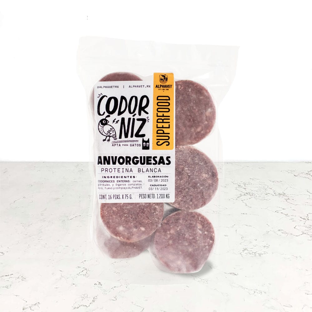 DILMUN Codorniz para perros superfood 16 piezas Alphavet