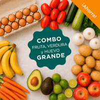 DILMUN Combo familiar de huevo, frutas y verduras – 8.3 kg aprox