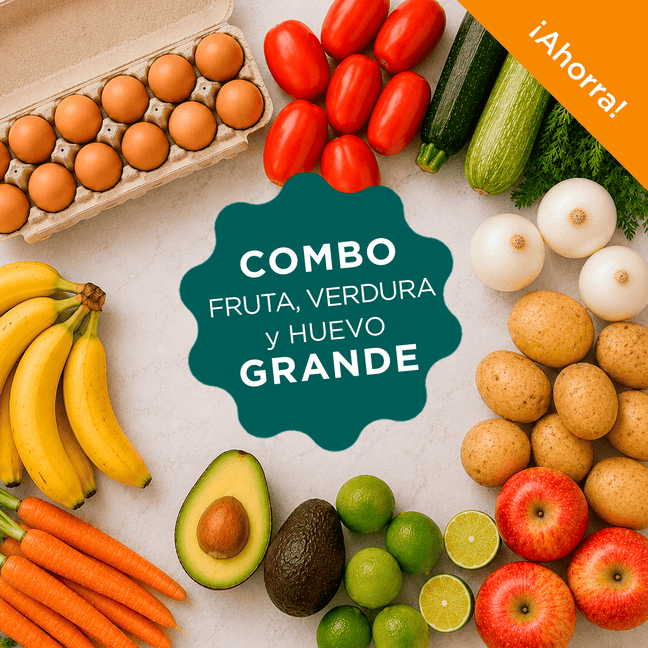 DILMUN Combo familiar de huevo, frutas y verduras – 8.3 kg aprox