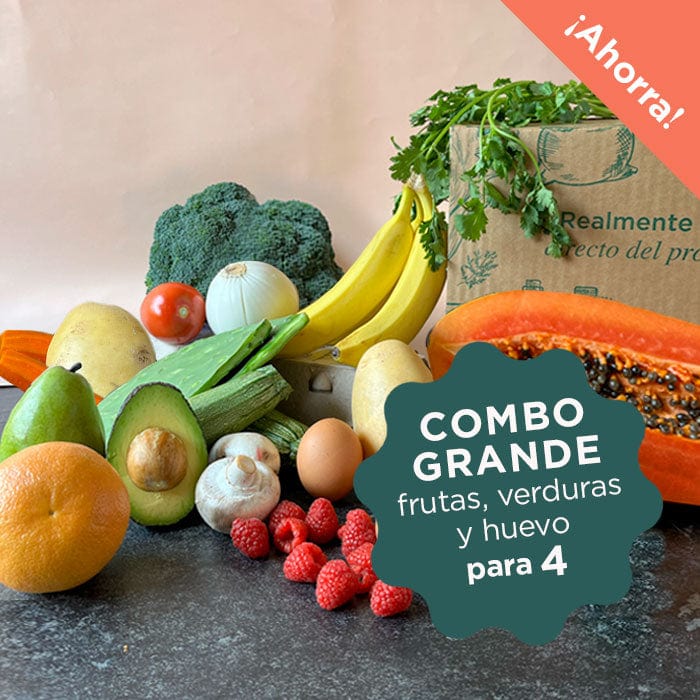 DILMUN COMBO GRANDE huevo + frutas + verduras 7.2kg aprox 4 personas