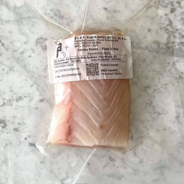 DILMUN Corvina en filete sin piel aprox 200g Punta Abreojos