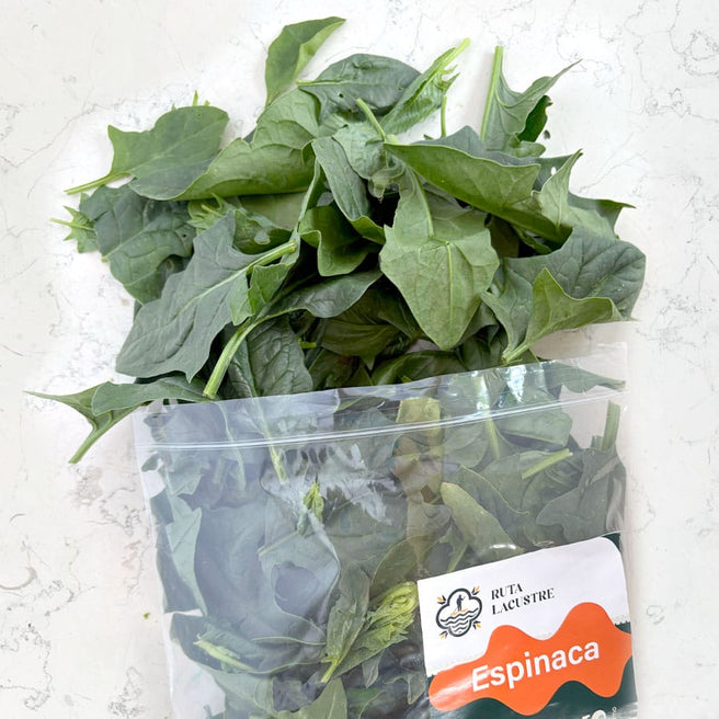 DILMUN Espinaca baby agroecológica lista para comer 200g Ruta Lacustre