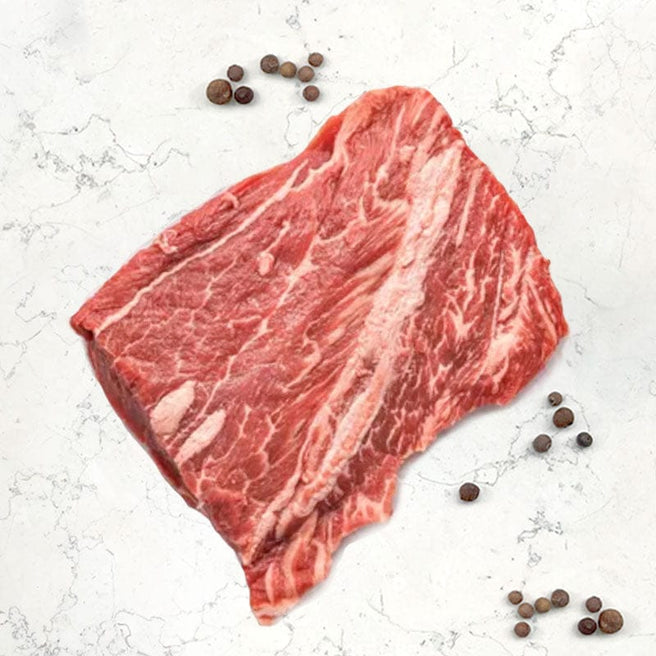 DILMUN Flat Iron de res de pastoreo 350g Rancho Risueño